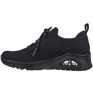 Skechers Uno-Everywear Sneaker voor dames, Zwart, 40 EU