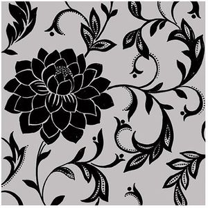 Platinrt Eurographics H-B-DES1141 Design Show, Baroque Trellis IV, 17 x 17 cm, decoratieve boxafbeelding, geen inlijsting nodig