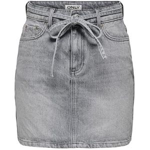 Onlstella Korte rok DNM Azg Noos, Lichtgrijs denim, XS