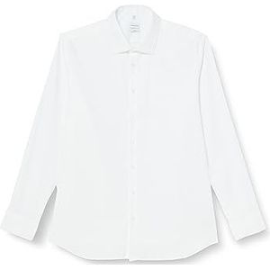Seidensticker Herenoverhemd - extra slim fit - gemakkelijk te strijken - Kent-kraag - lange mouwen - 100% katoen, wit, 42