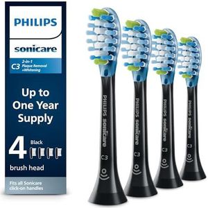 Philips HX9044/95 tandenborstelkop 4 stuks zwart