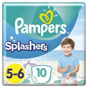 Pampers Splashers - Wegwerpbare Zwemluiers Maat 5 (14 Kg+) - 10 Stuks