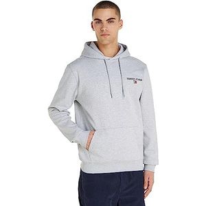 Tommy Jeans Hoodies voor heren, Grijs (Zilver Grijs Htr), XXS