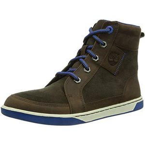 Timberland Groveton FTK_EK Metro West Chukka Hoge sneakers voor kinderen, uniseks, Bruin Dark Brown, 36 EU