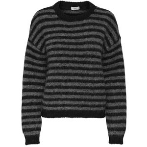 JDY - JDYZOEY - Trui - Grijs Gemêleerd/Zwart