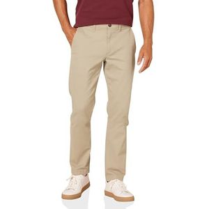 Amazon Essentials Heren Slim-Fit Casual Stretch Khaki Broek, Kaki Bruin, 32W / 32L