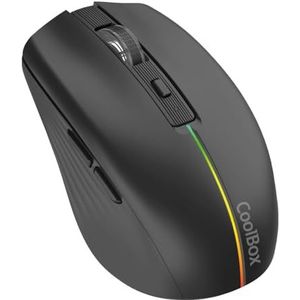 CoolBox - W01 - Wireless Muis - Zwart - 1600 dpi