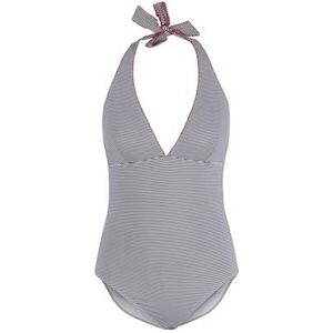 Petit Bateau Eendelig badpak voor dames, Blauw/Wit, XXS