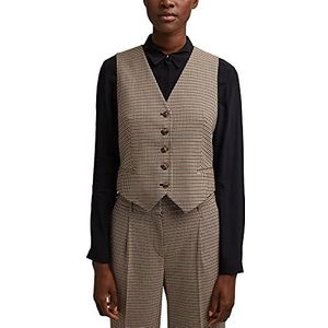ESPRIT Collection Hahnentrit Mix + Match Vest, 250/kaki beige, 32