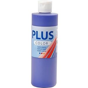 Plus Color Acryl Paint, Craft Paint - Ultra Marine - 1 Fles van 250 ml