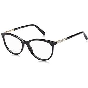 Swarovski SK5396 bril, glanzend, zwart, 52 voor dames