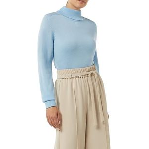 comma - Gebreide Trui - Gemêleerd - Ronde Hals - Lange Mouwen