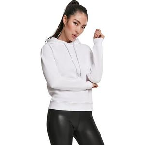 Urban Classics Biologische capuchontrui voor dames, wit, 5XL Grote maten