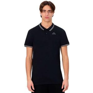 Kappa Ezio 2 poloshirt voor heren, zwart, maat 4XL, Zwart, 4XL