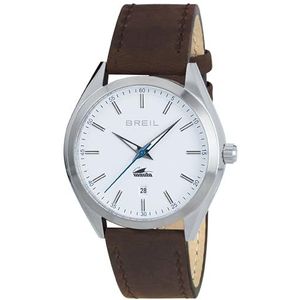 Breil TW1612 analoog kwartshorloge voor heren, met leren armband