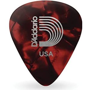 D'Addario 1CRP4-25 Planet Waves Celluloid Gitaar Picks, 25-pack, Medium, Red Pearl