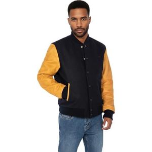 Schott NYC Leren jas voor heren, Navy/Cognac, L