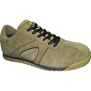 Deltaplus DSPIRSPBE43 lage schoenen van suède splitleer - S1P Src, beige, maat 43