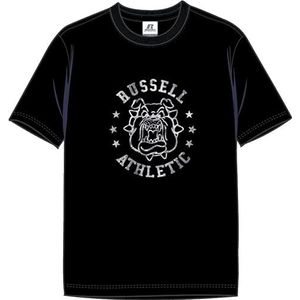 RUSSELL ATHLETIC Guard-s/S T-shirt met ronde hals voor heren, Zwart, XXL