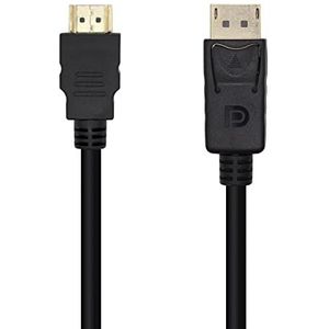 AISENS A125-0460 converterkabel DISPLAYPORT naar HDMI, DP/M-HDMI/M, zwart, 3,0 m