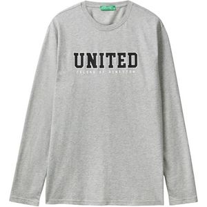 United Colors of Benetton T-shirt heren, Grijs, L