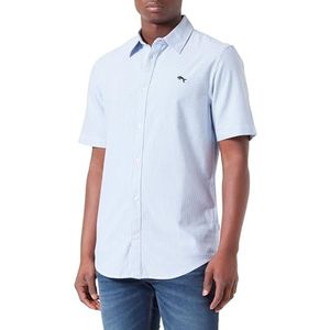 SS 1 PKT Shirt, Blue Stripe Oxford, XL