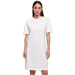 Build Your Brand Biologische oversized T-shirtjurk voor dames, Wit, 3XL