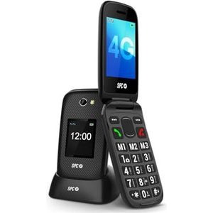 SPC Harmony 2 - Mobiele Telefoon - Zwart - Grote Toetsen - 4G - Dubbel Krasbestendig Display