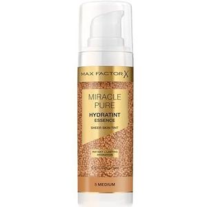 Max Factor Miracle Pure Hydratint Essence, feuchtigkeitsspendendes Make-up mit leichter Deckkraft, 71% wasserbasiert, mit Mikro-Kapsel Pigmenten, 30 ml, Fb. 5 Medium