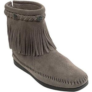 Minnetonka Dames Hi Top Back Zip Boot 299 Boots, Grijs Medium Grijs, 37 EU