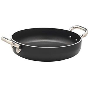 Agnelli Aluminum 5mm Nonstick Omelette Pan with Two Stainless Steel Handles, 11-Inches