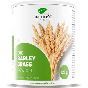 Nature's Finest Bio Barley Grass Powder 125 g | Biologisch en Onbewerkt Superfood | Bevat Vitamine C en IJzer | Geschikt voor VegetariÃ«rs, Veganisten en Paleo