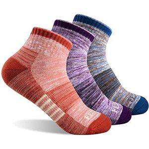 Feideer Wandelsokken, voor dames, multi-pack outdoor recreatie sokken, vochtafvoerende crewsokken, 4.5-7