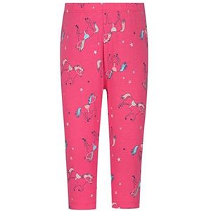 SALT AND PEPPER Meisjes Meisjes Capri Horses AOP Leggings, Paradise roze, normaal, Paradise Pink, 110 cm