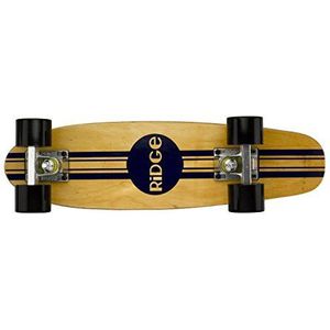 Ridge Retro Skateboard Mini Cruiser, zwart, 22 inch, WPB-22