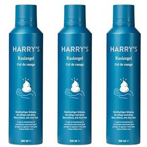 Harry's Scheermende scheergel - scheergel met aloë vera verrijkte formule - 3-pack (200ml), scheergel, schuim voor het scheren