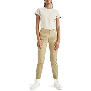 Dockers Dames Weekend Skinny Chino Harvest Gold Sateen Broek, 30, Harvest Gold, 30