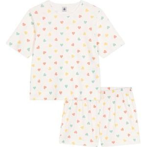 Petit Bateau Pyjacourt voor dames, wit/multico., XXS