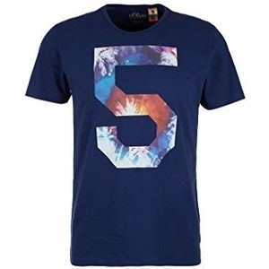 s.Oliver Heren T-shirt, 5670 Dark Ink Blue, L