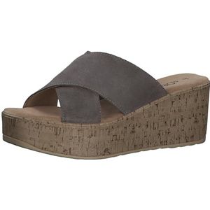 s.Oliver 5-27212-42 Schuifsandalen voor dames, taupe, 40 EU