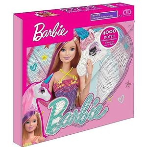 DIAMOND DOTZ DBX.094 Barbie Original 5D Diamond Painting Set DOTZ Box I Believe, creatieve set met glinsterende diamantmozaïekstenen, schilderset ca. 28 x 28 cm, doe-het-zelf complete set voor