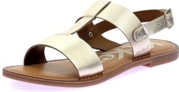 Kickers - Kick Dines - Sandalen - Oranje - Leer
