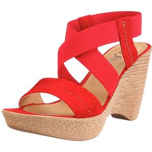 s.Oliver Casual sandalen voor dames, Rode Rot Rood 500, 40 EU