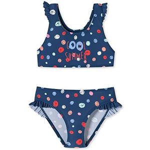 Schiesser Meisjesbustier bikiniset, Donkerblauw patroon, 98 cm