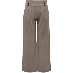 JdY Jdygeggo New Long Pant JRS Noos stoffen broek voor dames, Driftwood/Detail: zwarte knop, (M) W x 32L