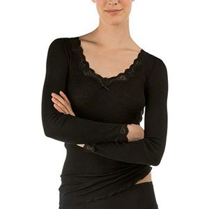CALIDA Richesse Lace shirt van wol en zijde met lange mouwen voor dames, verpakking kan variëren