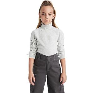 DeFacto Girl's Tricot Pullover, grijs, 12-13 Jaren