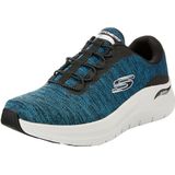 Skechers Heren Arch FIT 2.0 UPPERHAND Slip-On, Teal Mesh/Synthetisch/Zwarte Trim, 5.5 UK, Teal Mesh Synthetische Zwarte Trim, 39 EU