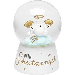 Sheepworld Droombal motief ""engel"" | sneeuwbol, glas, polyhars, motiefdruk | geschenk communie, vormsel | 47239