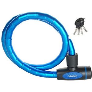 Master Lock Fietskabelslot [Sleutel] [1 m kabel] [Buiten] [Blauw] 8228EURDPROBLU - voor (Elektrische) fietsen, Skateboards, Kinderwagens, Grasmaaiers en andere Buitenapparatuur